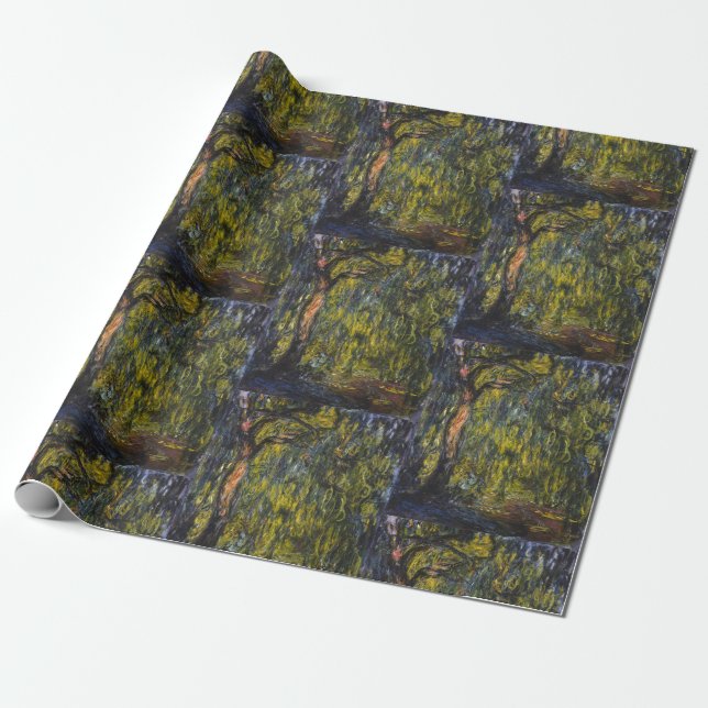 Sweeping Willow von Claude Monet, Klassisches Kuns Geschenkpapier (Ungerollt)