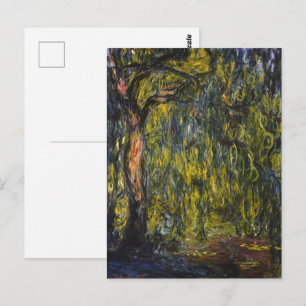 Sweeping Willow von Claude Monet, Klassisches Kuns Postkarte