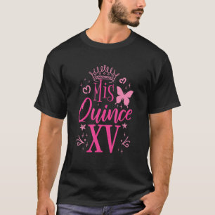 Sweet 15 mexikanische Geburtstagsparty Quinceanera T-Shirt