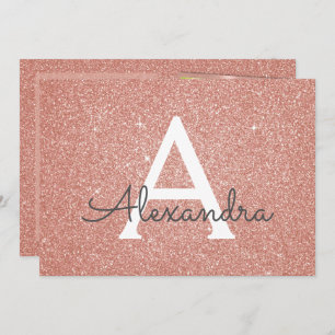 Sweet 15. Sparkle Rose Gold Blush Pink Foto Einladung
