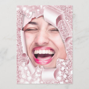 Sweet 16. 15. Brautparty 3D Rose Graduate Einladung