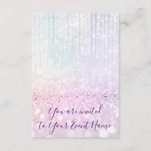 Sweet 16. 15. Quinceanera Bridal Pastel Strings Einladung