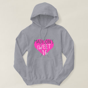 Sweet 16 16. Geburtstag Hoodie