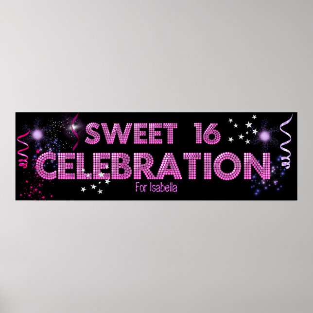 Sweet 16 Banner Poster (Vorne)