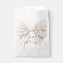 Sweet 16 Beige Bow Watercolor