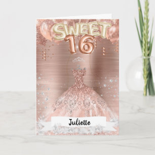 Sweet 16 Birthday Card Karte