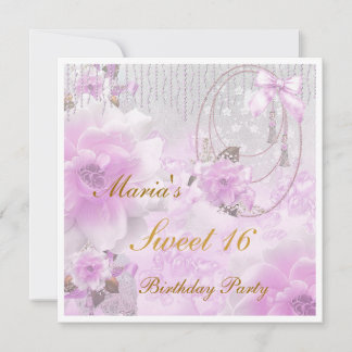 Sweet 16 Birthday Einladung