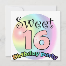 Sweet 16 birthday invitation Custom Einladung