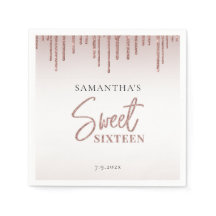 Sweet 16 Birthday Party Custom Paper