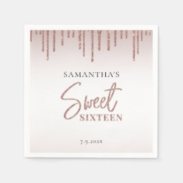 Sweet 16 Birthday Party Custom Paper Serviette
