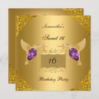Sweet 16 Birthday Party Einladung