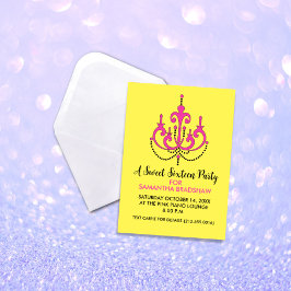 Sweet 16 Birthday Party Einladungen (gelb)