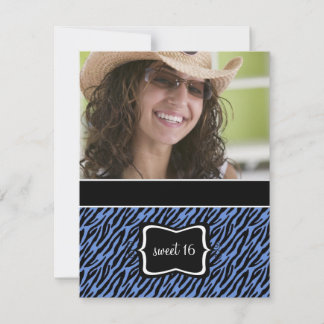Sweet 16 Birthday Party Einladungen {Zebra Print}