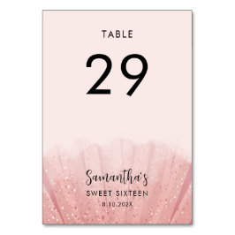 Sweet 16 Birthday Party Elegant 29 Tischnummer