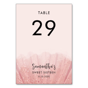 Sweet 16 Birthday Party Elegant 29 Tischnummer