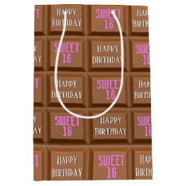 Sweet 16 Birthday Schokolade Candy Bar Mittlere Geschenktüte