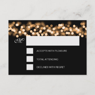 Sweet 16 Birthday UAWG Hollywood Glam Gold RSVP Karte