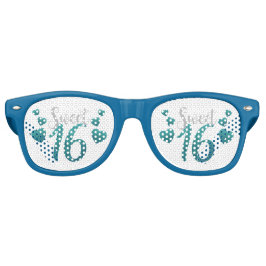 Sweet 16 Blue Hearts Partybrille