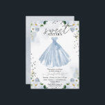 Sweet 16 Blue Watercolor Blume Dress Einladung<br><div class="desc">Adorable, blaue Blumen, 16 . Geburtstag Geburtstagsparty Einladungen. Einfach mit Ihren Daten personalisieren. Bitte kontaktieren Sie mich per Chat, wenn Sie Fragen zum Kunstwerk haben oder eine Anpassung benötigen. Karo der Auflistung für weitere Elemente. BITTE BEACHTEN SIE: Für Unterstützung bei Bestellungen, Versand, Produktinformationen usw. wenden Sie sich direkt an den...</div>