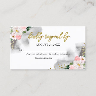 Sweet 16 Blush Wasserfarbe UAWG Umschließung Visitenkarte