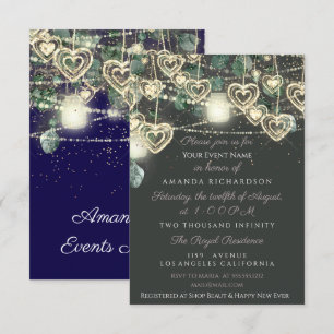 Sweet 16. Bride Rustic Wood Navy Mint Smoky Grün Einladung