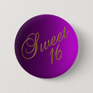 Sweet 16 Club Knopf lila Button