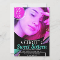 Sweet 16 Club Style Neon Party Foto