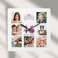 Sweet 16 Custom Foto Collage Tiara