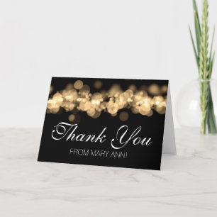 Sweet 16 Danke Gold Bokeh Lights