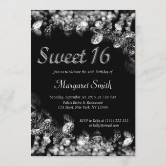Sweet 16 Diamonds Einladung