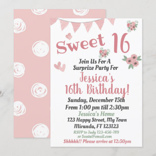 Sweet 16 einladung