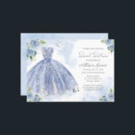 Sweet 16 Einladung Silver Foil Dusty Blue Gown<br><div class="desc">Delikate, skurrile Kleidung, 16 . Geburtstag Geburtstagsfeier Einladungen. Einfach mit Ihren Daten personalisieren. Bitte kontaktieren Sie mich per Chat, wenn Sie Fragen zum Kunstwerk haben oder eine Anpassung benötigen. Karo der Auflistung für weitere Elemente. BITTE BEACHTEN SIE: Für Unterstützung bei Bestellungen, Versand, Produktinformationen usw. wenden Sie sich direkt an den...</div>