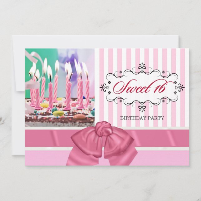 Sweet 16 - Einladungen zur Personalisierten Geburt (Vorderseite)