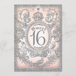 Sweet 16 einmal auf einer Zeit Prinzessin Silver Einladung