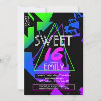 Sweet 16 Flyer Club Thema Förderung Einladung
