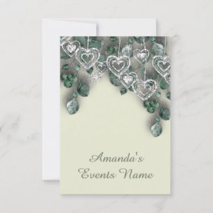 Sweet 16. Geburtstag Brautparty Herz rustikal Einladung