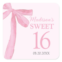 Sweet 16 Geburtstag Coquette Rosa Schleife Persona