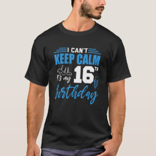 Sweet 16 Geburtstag Dekoration Teenager Teen Boy G T-Shirt