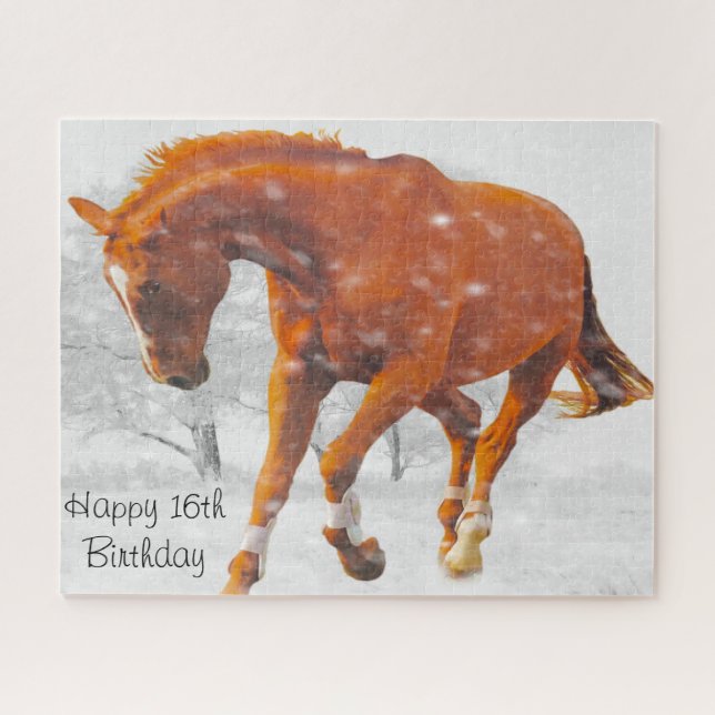 Sweet 16 Geburtstag. Puzzle (Horizontal)