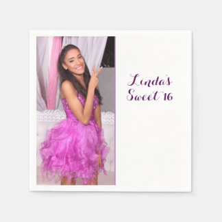 Sweet 16 Geburtstag Sign In Party Board 16. Serviette
