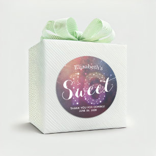 Sweet 16. Geburtstag Vielen Dank an die Sternenkon Runder Aufkleber