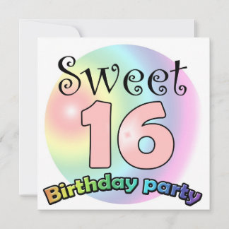 Sweet 16 Geburtstagseinladung Custom Einladung