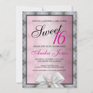 Sweet 16 Geburtstagseinladung Einladung