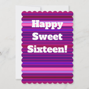 Sweet 16 Geburtstagskarte Feiertagskarte