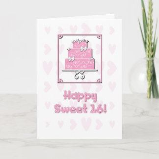 Sweet 16 Geburtstagskarte Karte