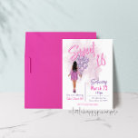 Sweet 16 Geburtstagsparty Einladung<br><div class="desc">Machen Sie sich den 16. Geburtstag Ihrer Tochter zu merken. Unsere Sweet 16 Birthday Party Einladungen bieten ein wunderschönes, junges Geburtstagsmädchen mit wunderschönen lila Ballons. Die Wörter Sweet 16 sind in einem hübschen, rosa Schriftart geschrieben, und mit einer Auswahl an Hautfarben und Haarfarben können Sie sie perfekt für Ihr Geburtstagsmädchen...</div>