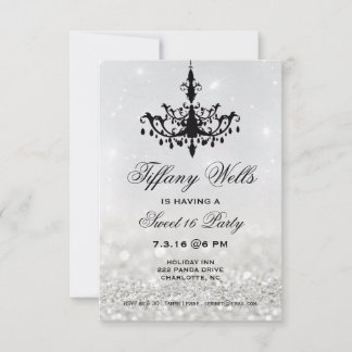 Sweet 16 Geburtstagsparty Einladung | Kronier Silv