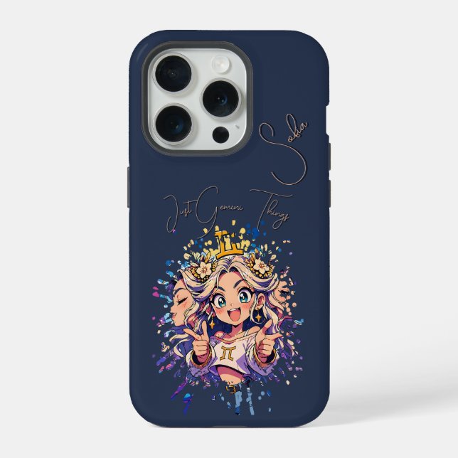 Sweet 16 Gemini Anime iPhone Case Hülle (Rückseite)