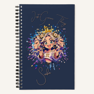 Sweet 16 Gemini Custom Name Notebook Notizbuch