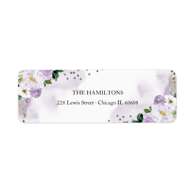 Sweet 16 Lila Wasserfarben (Vorne)